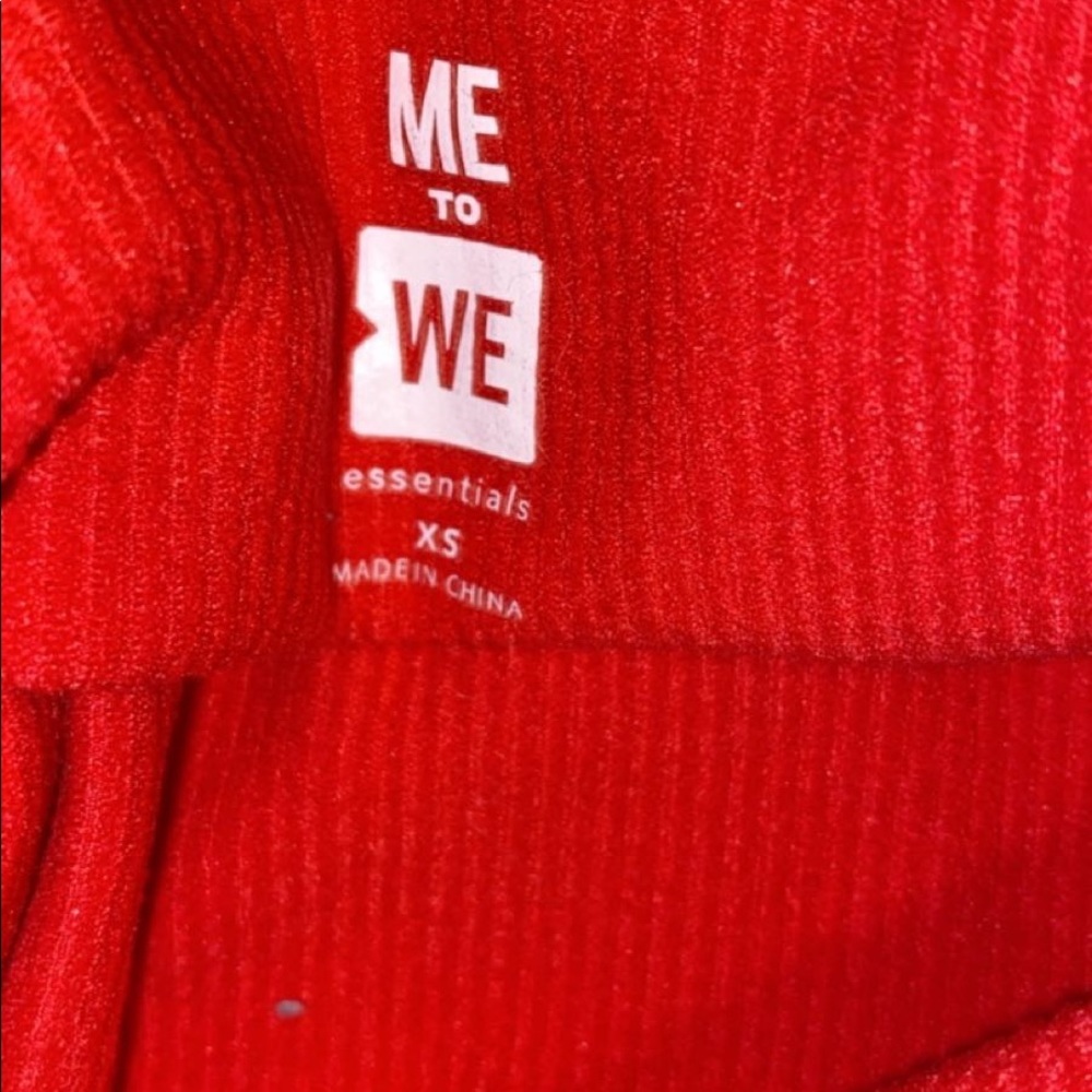 Red body suit